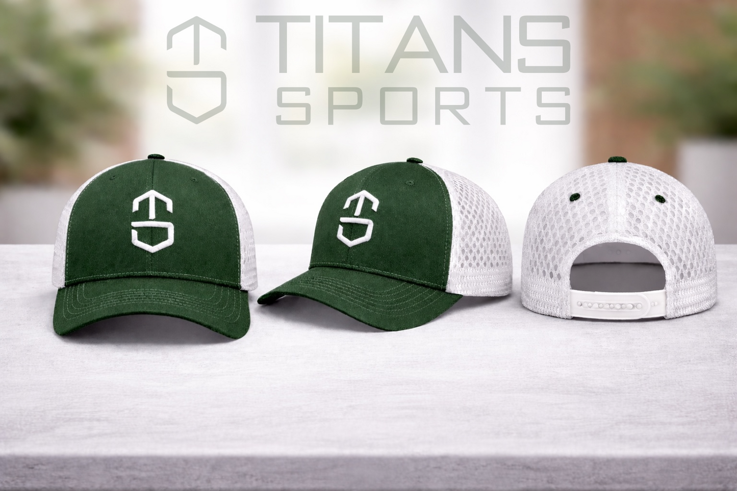 Titans Sports Laser-Ventilated Performance Cap | Forest Green