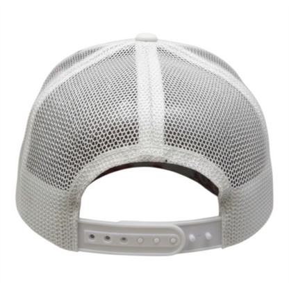 Titans Sports White Trucker Cap with Paint Splash Design